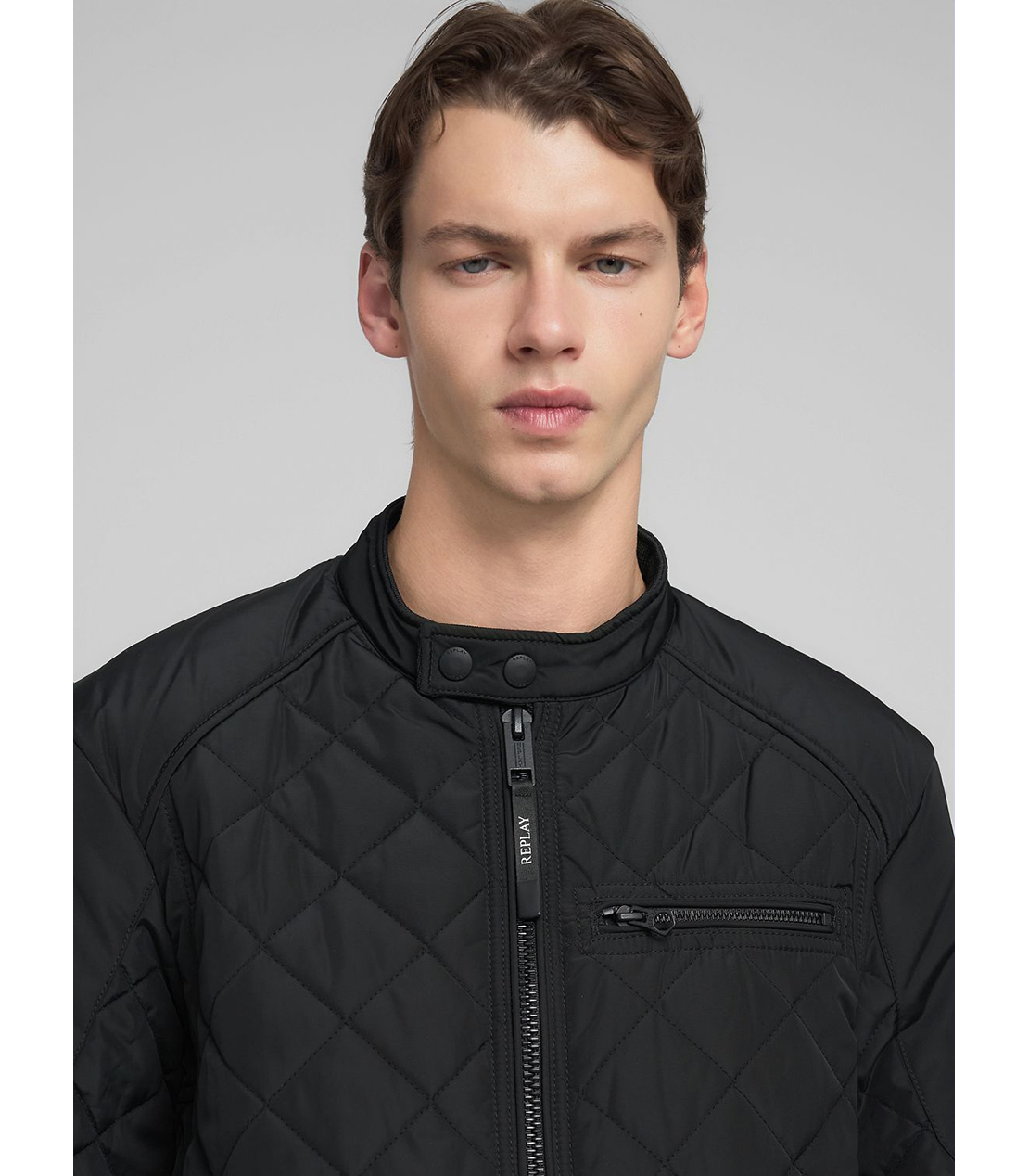 ショートキルティングライダージャケット 詳細画像 ブラック 5